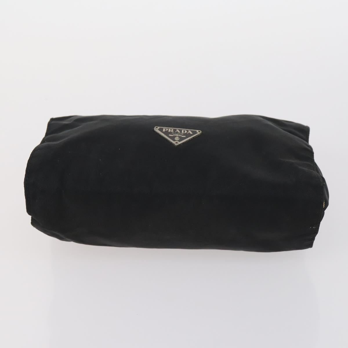 PRADA Pouch Nylon 6Set Black Brown blue Auth bs29638