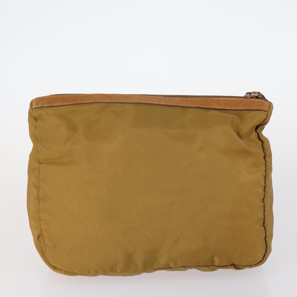 PRADA Pouch Nylon 6Set Black Brown blue Auth bs29638