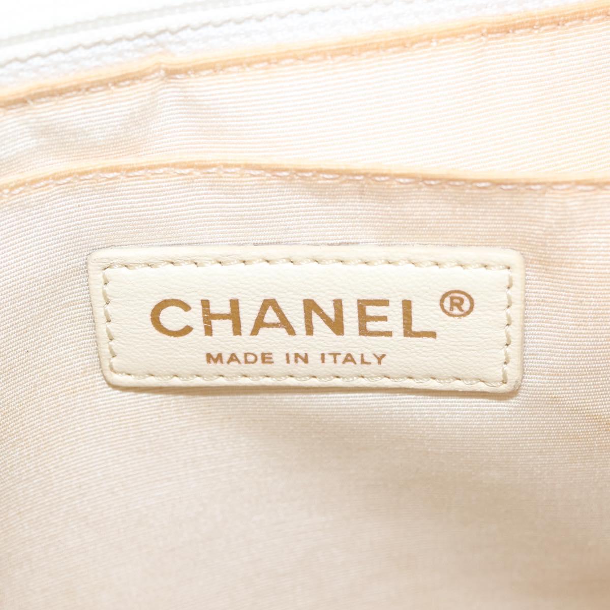 CHANEL Matelasse Chain Flap Shoulder Bag Nylon Multicolor CC Auth bs29639