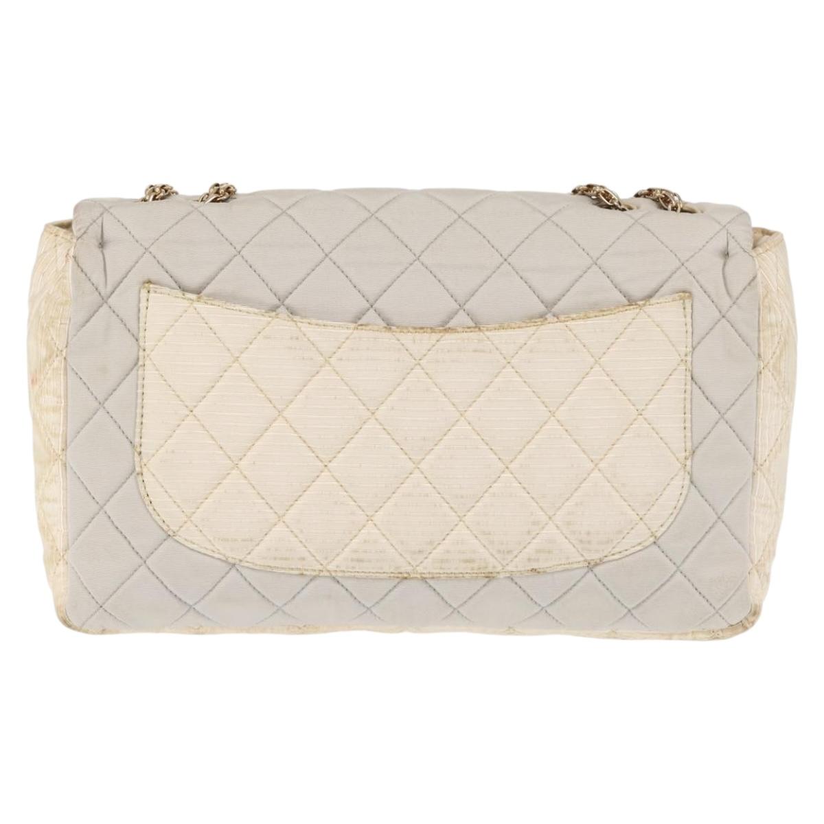 CHANEL Matelasse Chain Flap Shoulder Bag Nylon Multicolor CC Auth bs29639