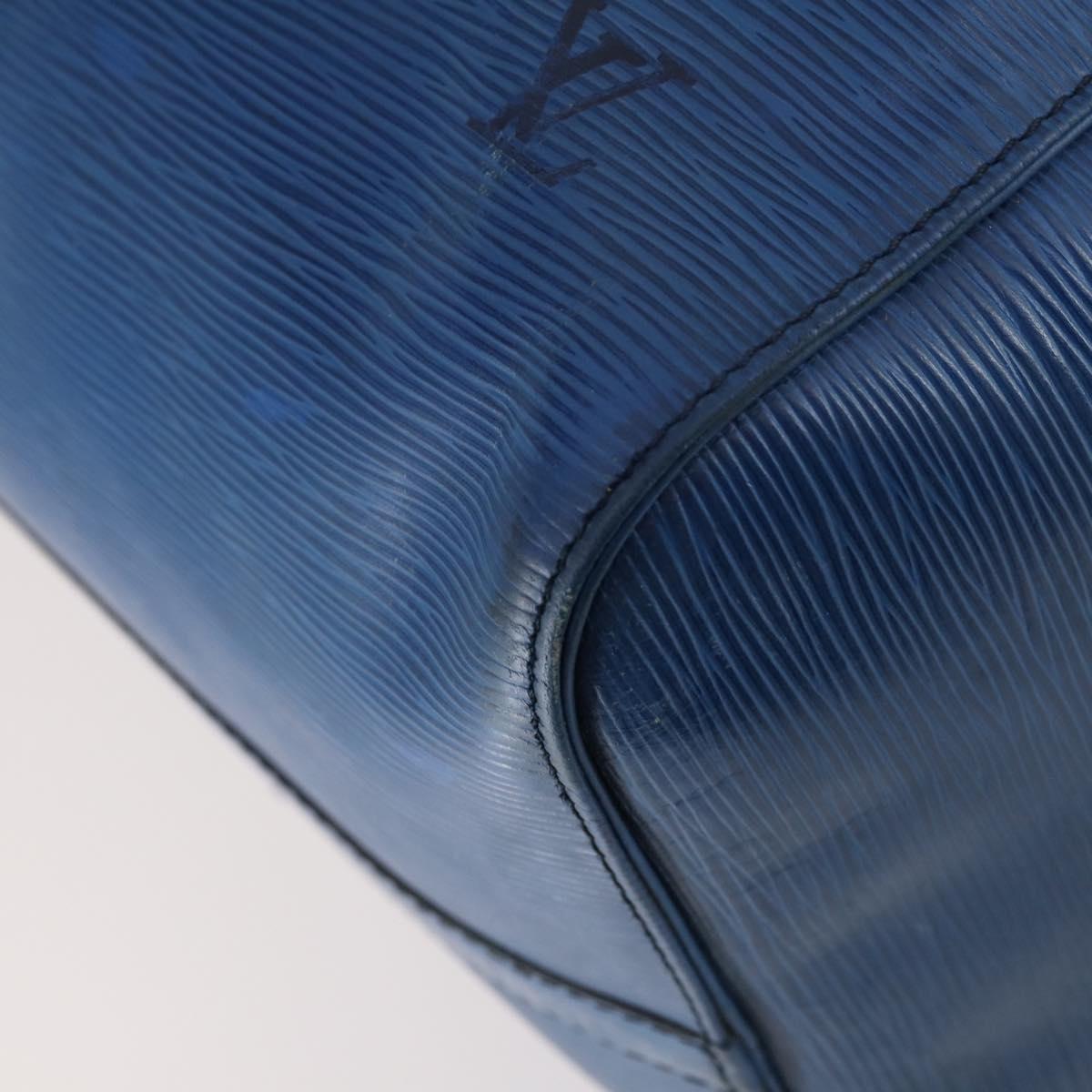 LOUIS VUITTON Epi Keepall 50 Boston Bag Blue M42965 LV Auth bs29642