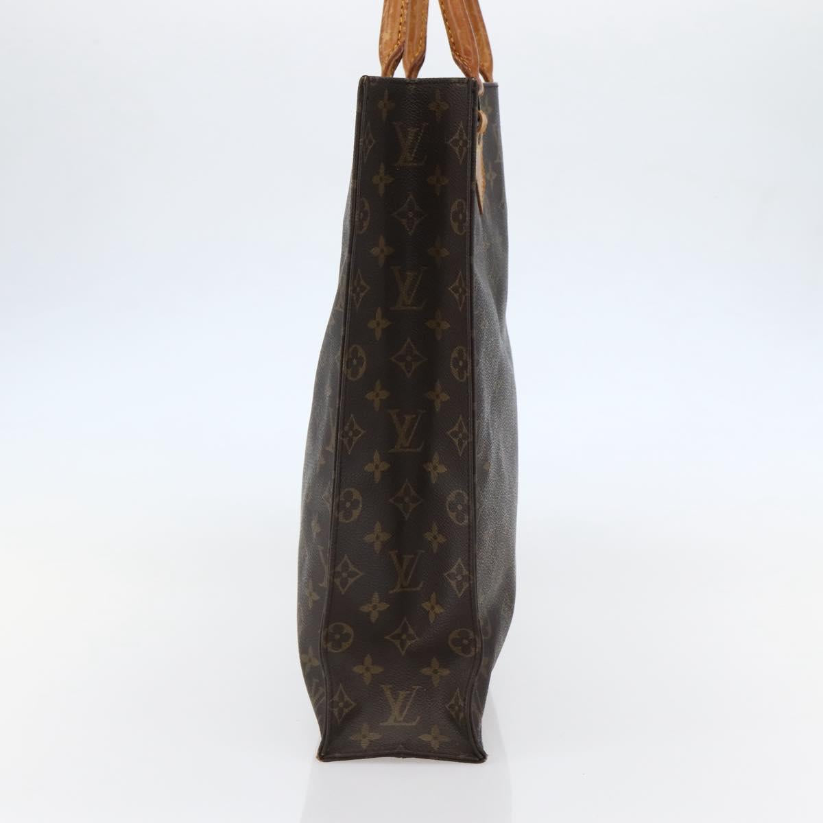 LOUIS VUITTON Monogram Sac Plat Hand Bag M51140 LV Auth bs29660
