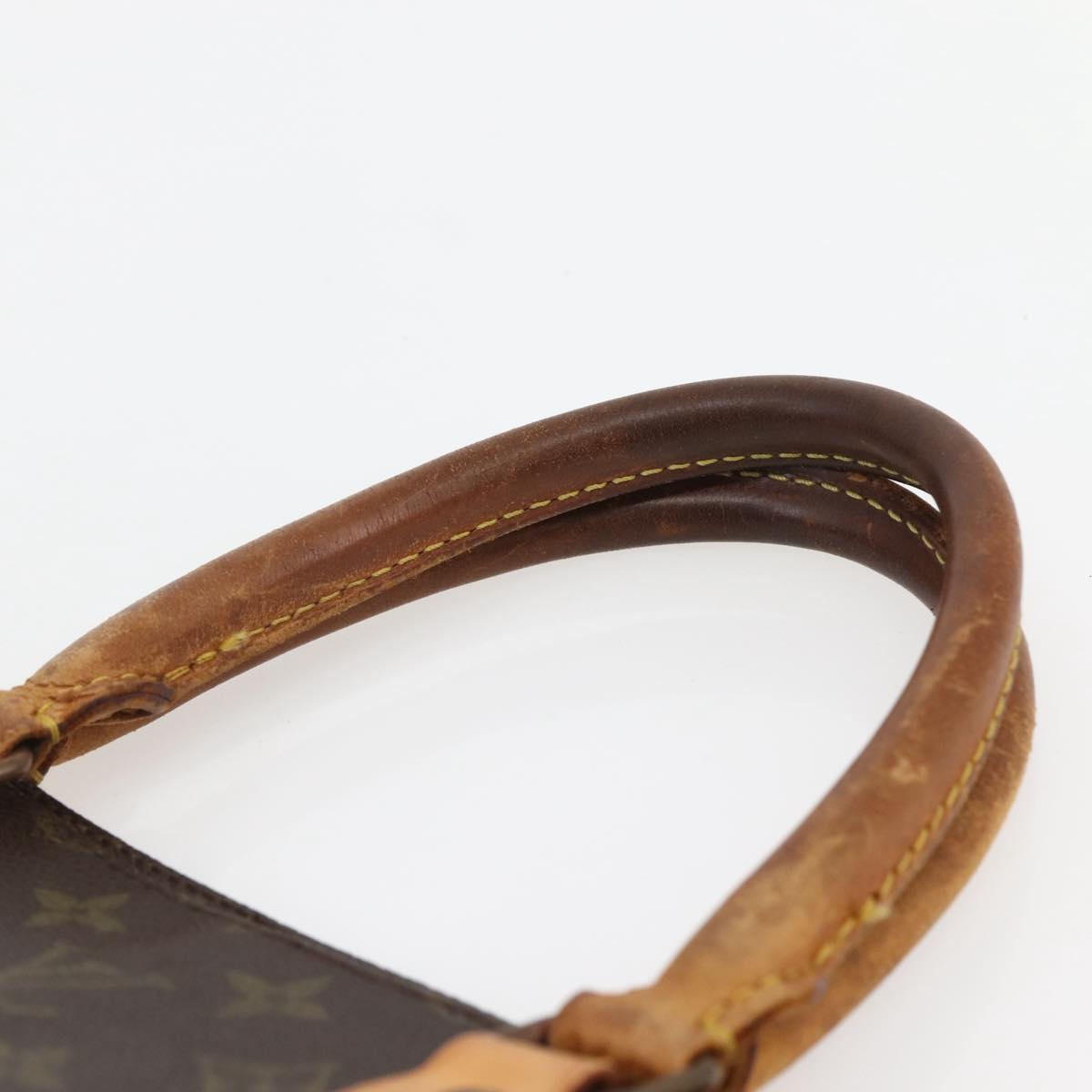 LOUIS VUITTON Monogram Sac Plat Hand Bag M51140 LV Auth bs29671