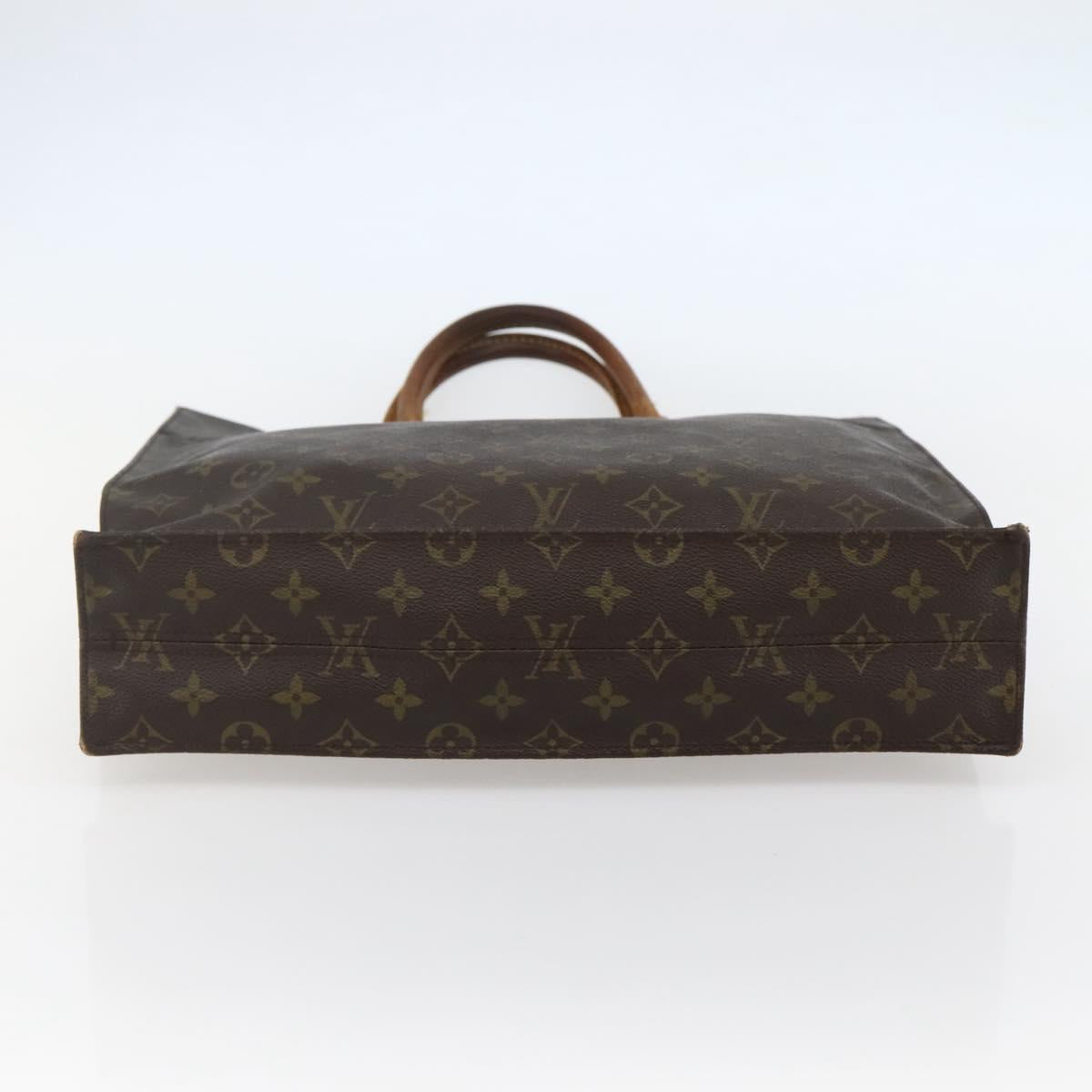 LOUIS VUITTON Monogram Sac Plat Hand Bag M51140 LV Auth bs29671