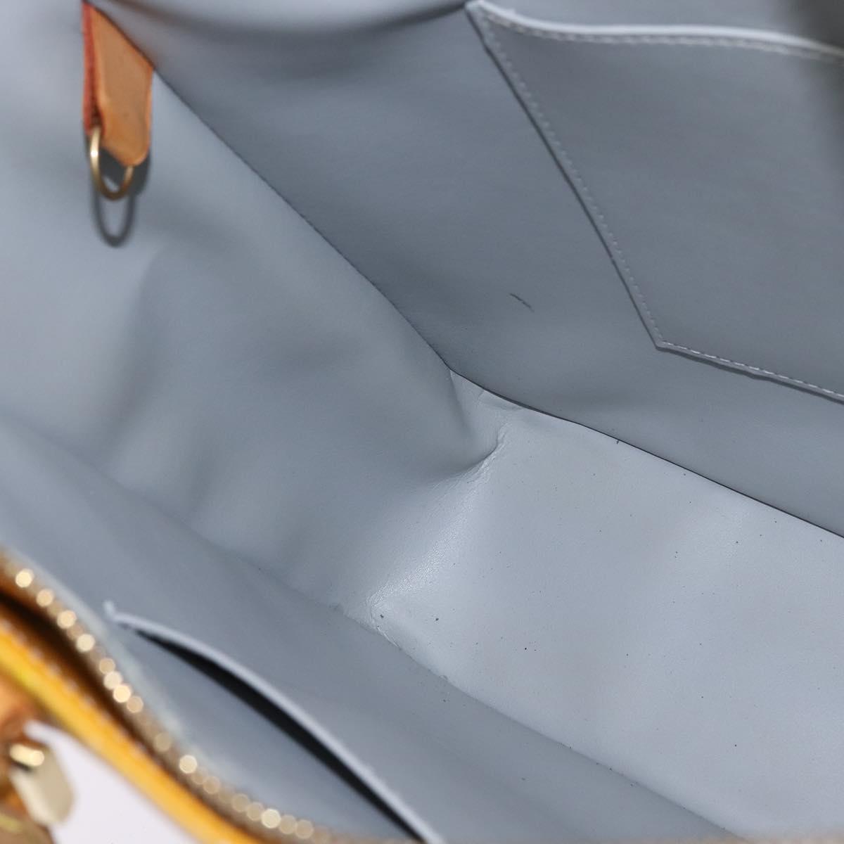 LOUIS VUITTON Monogram Vernis Columbus Tote Bag Gris M91028 LV Auth bs29674