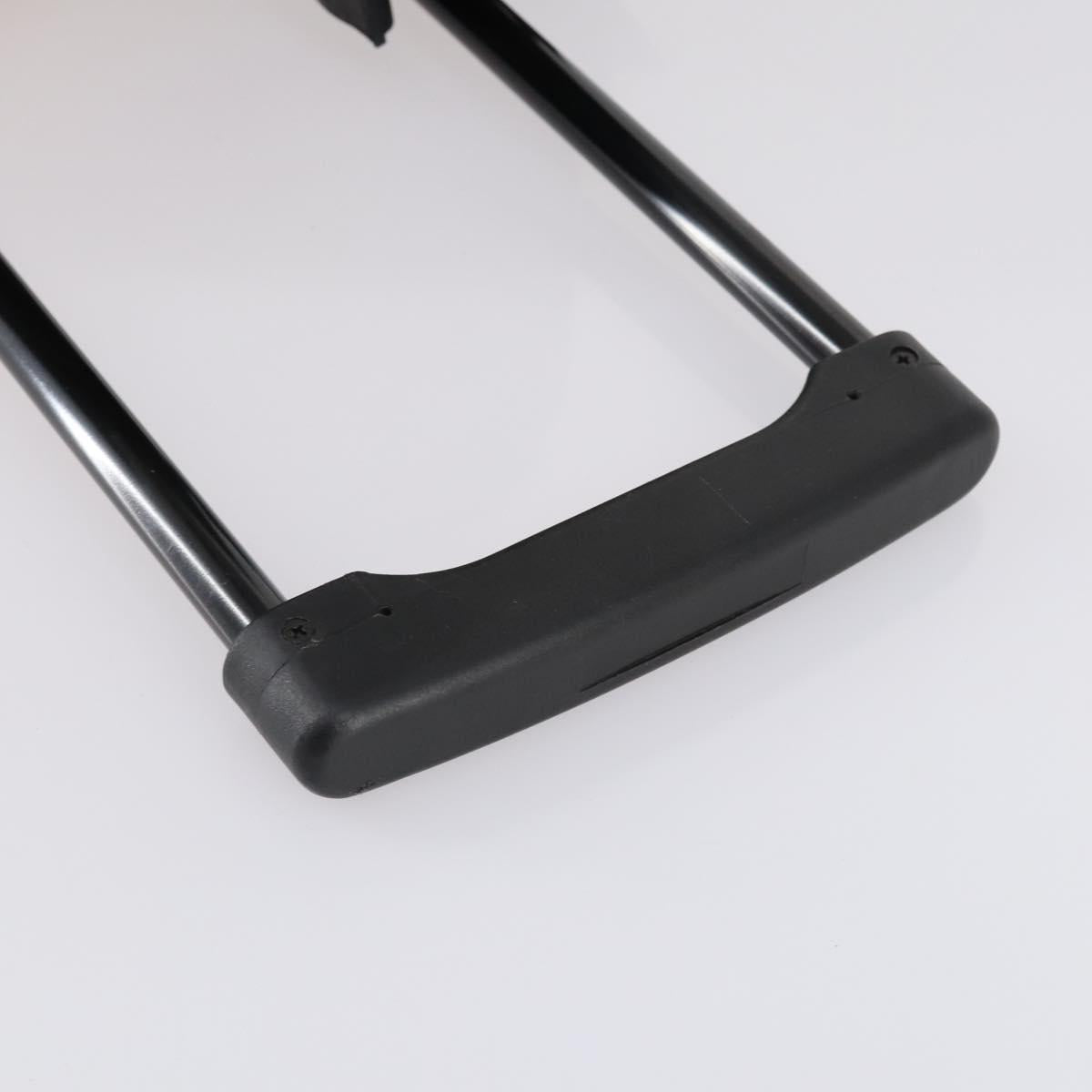 Salvatore Ferragamo Suitcase Canvas Black Silver Auth bs29676