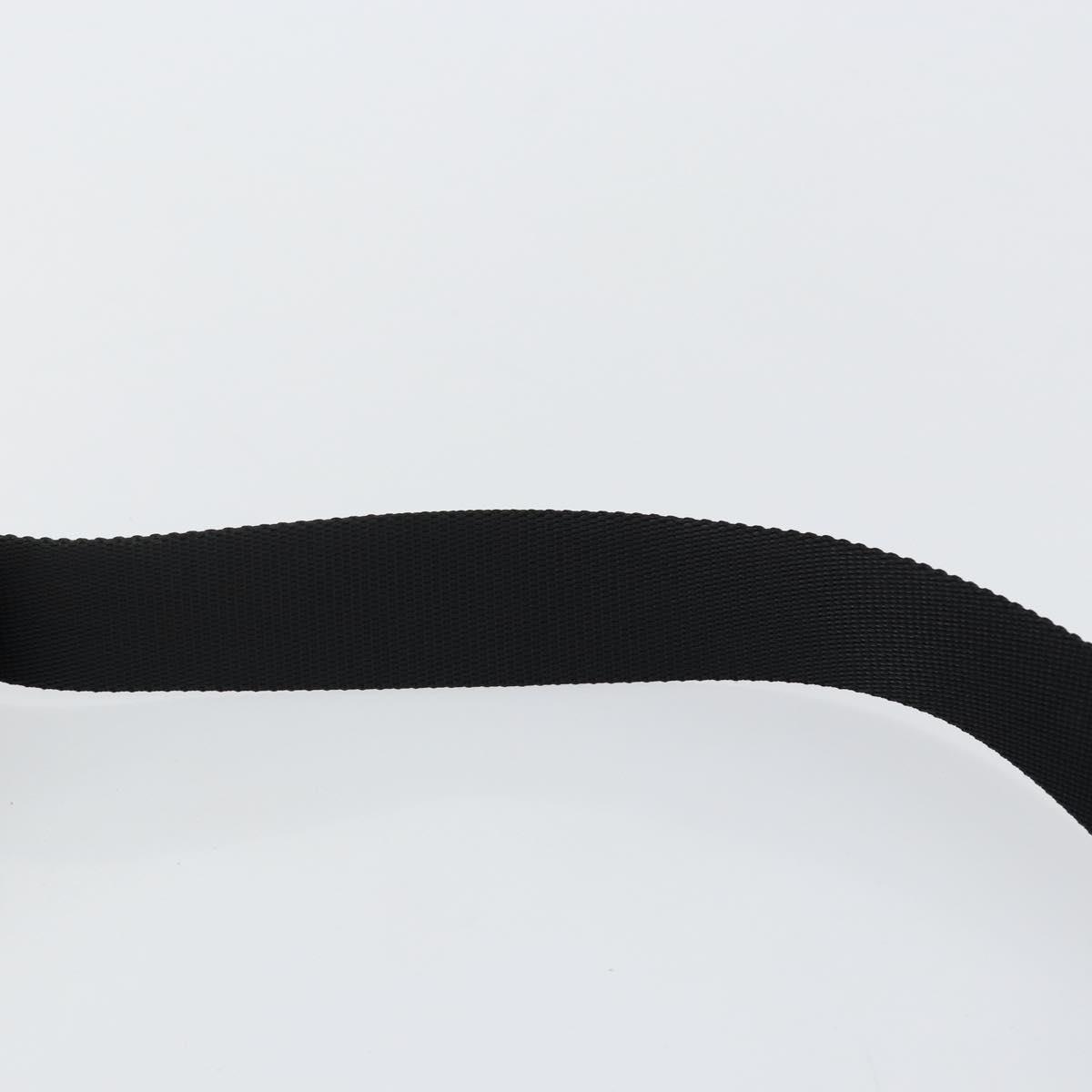 PRADA Shoulder Bag Nylon Khaki Silver Auth bs29677