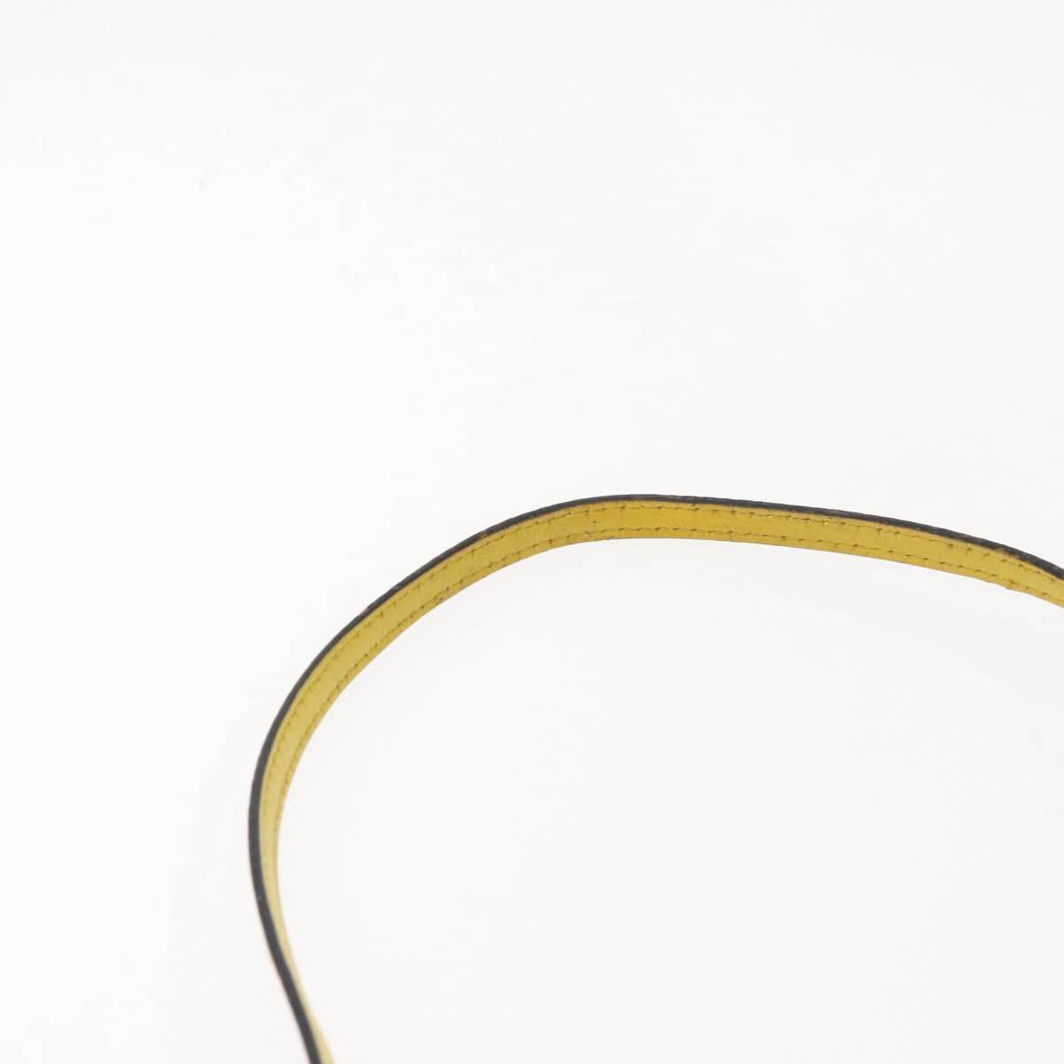 LOEWE Shoulder Bag Leather 2way Yellow Gold Auth bs29684