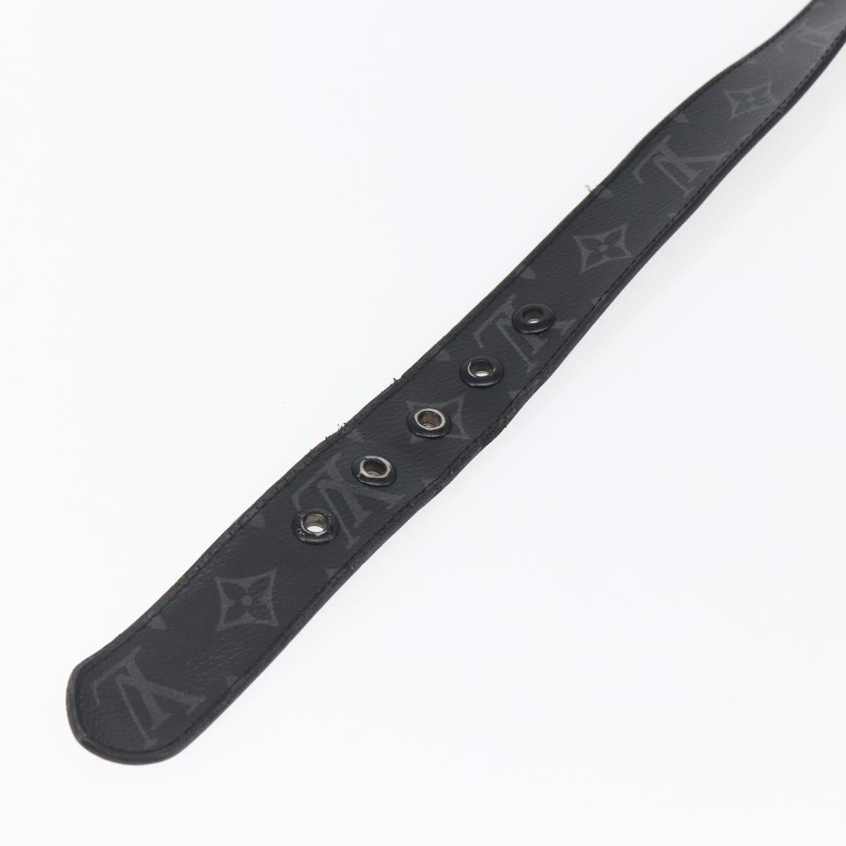 LOUIS VUITTON Monogram Eclipse Ceinture Voyager Belt LV Auth bs29690