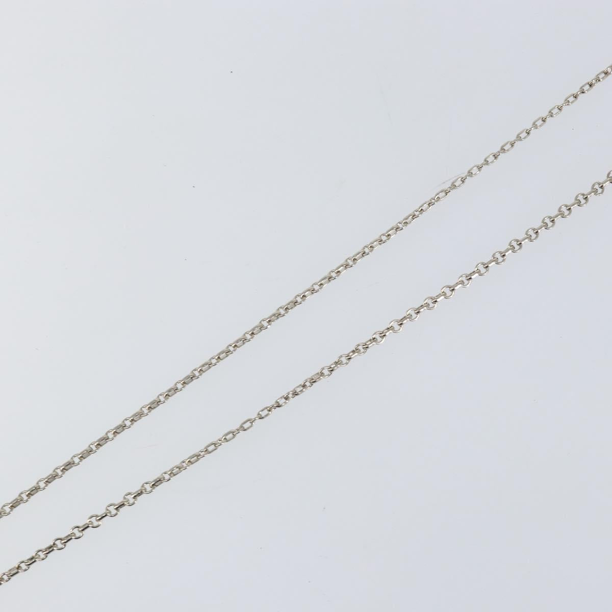 Christian Dior Necklace metal Silver Auth bs29694