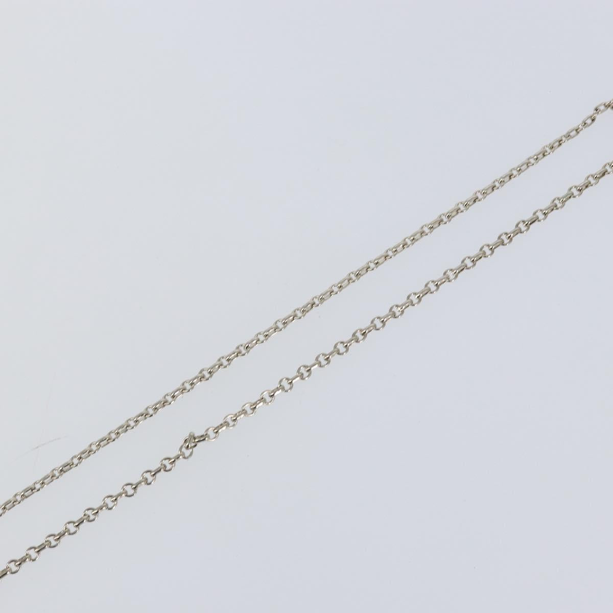 Christian Dior Necklace metal Silver Auth bs29694