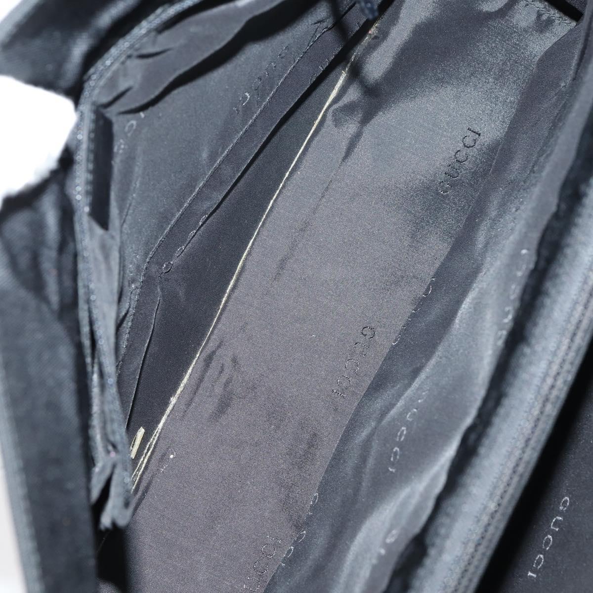 GUCCI Shoulder Bag Nylon Enamel Leather 5Set Black Brown khaki Auth bs29701