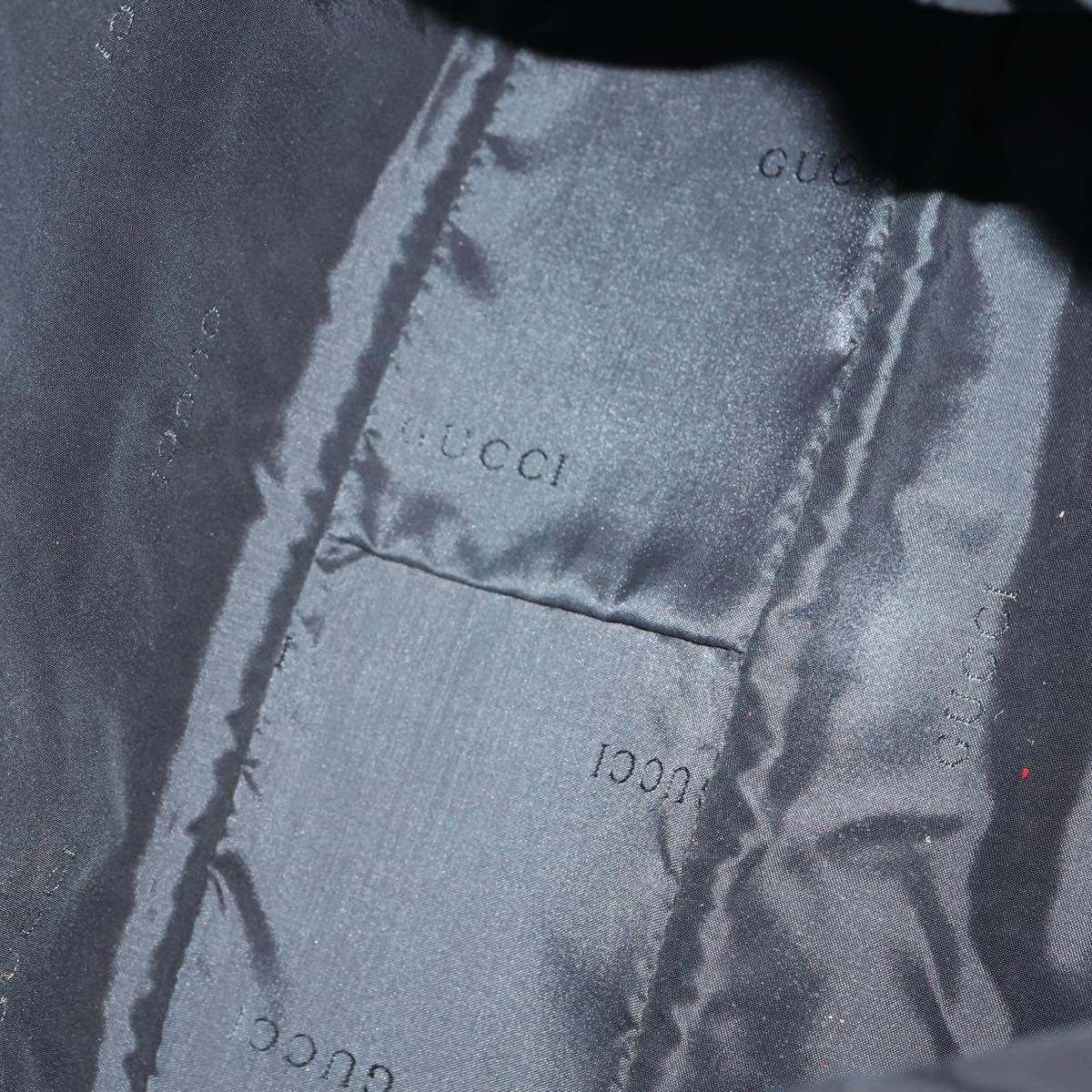 GUCCI Shoulder Bag Nylon Enamel Leather 5Set Black Brown khaki Auth bs29701