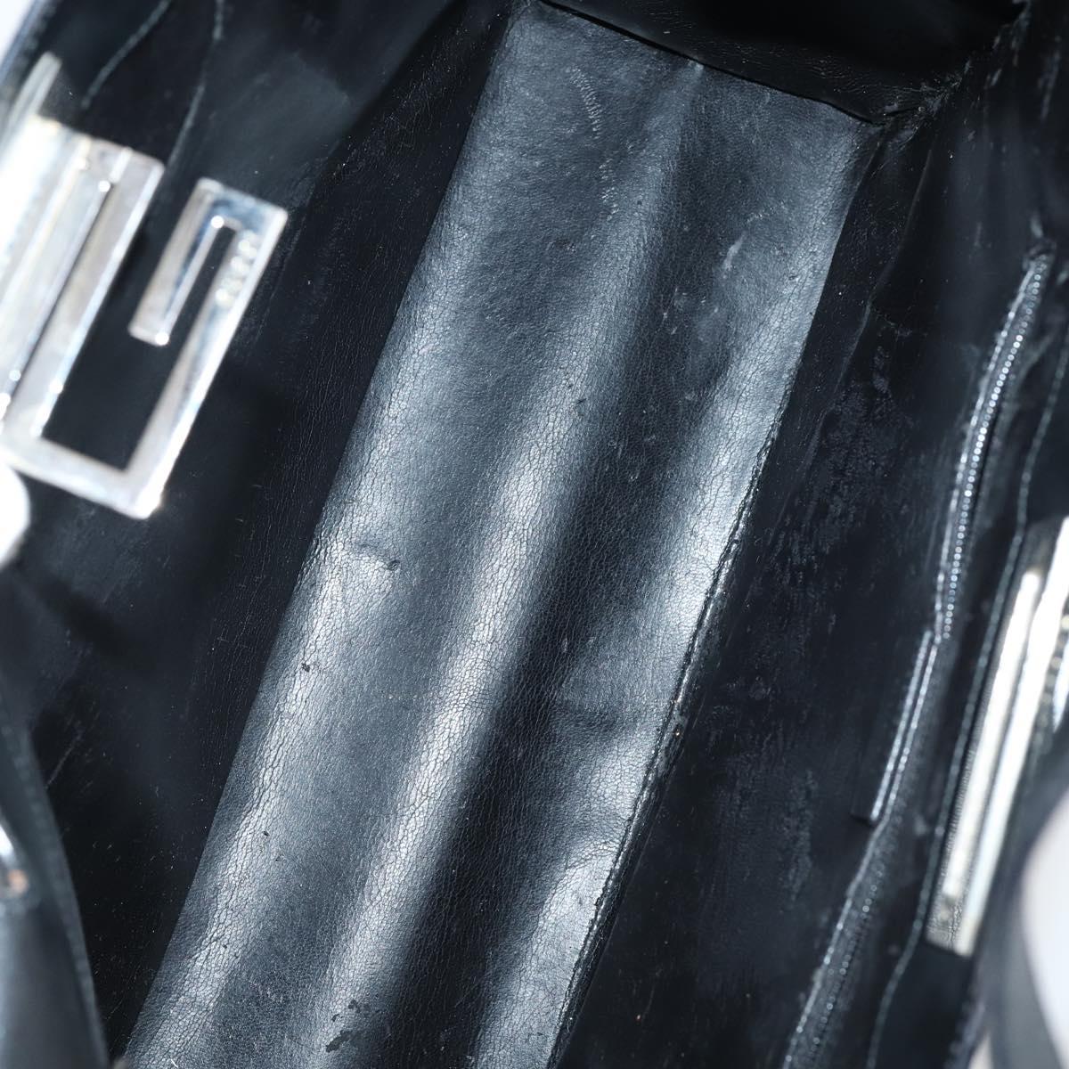 GUCCI Shoulder Bag Nylon Enamel Leather 5Set Black Brown khaki Auth bs29701