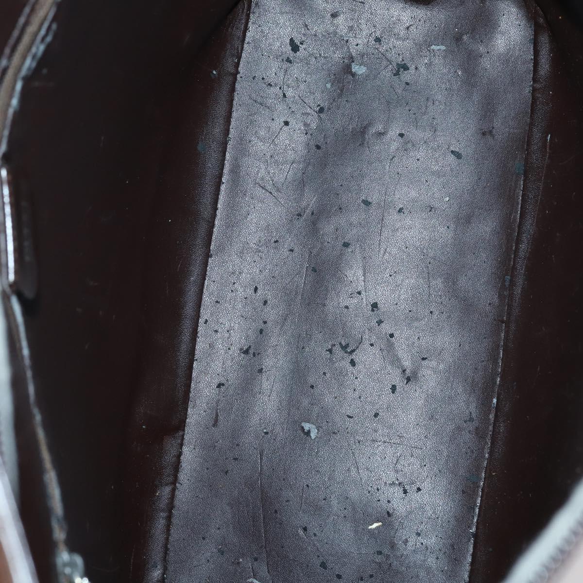 GUCCI Shoulder Bag Nylon Enamel Leather 5Set Black Brown khaki Auth bs29701