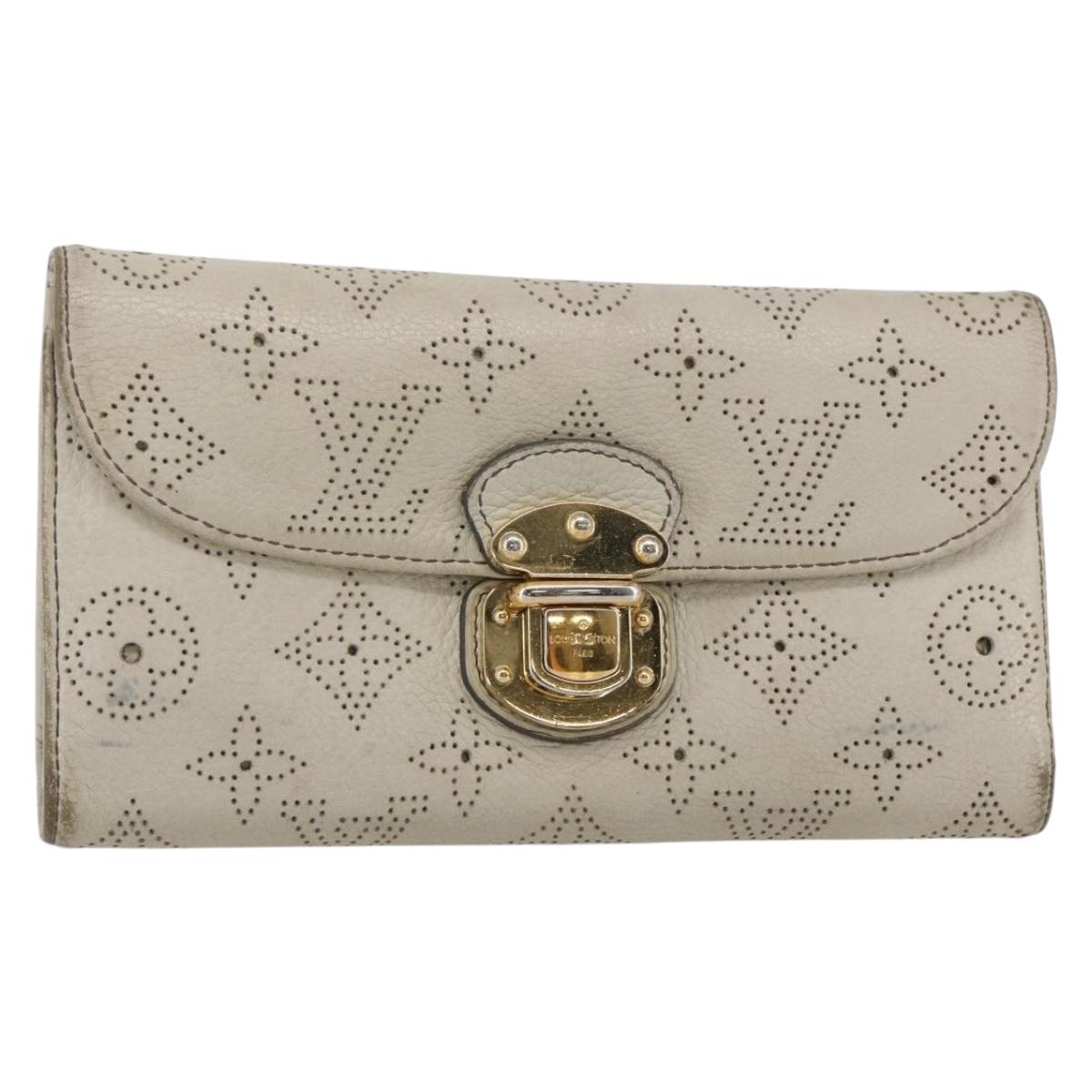 LOUIS VUITTON Monogram Mahina Portefeuille Amelia Wallet M58132 LV Auth bs29705