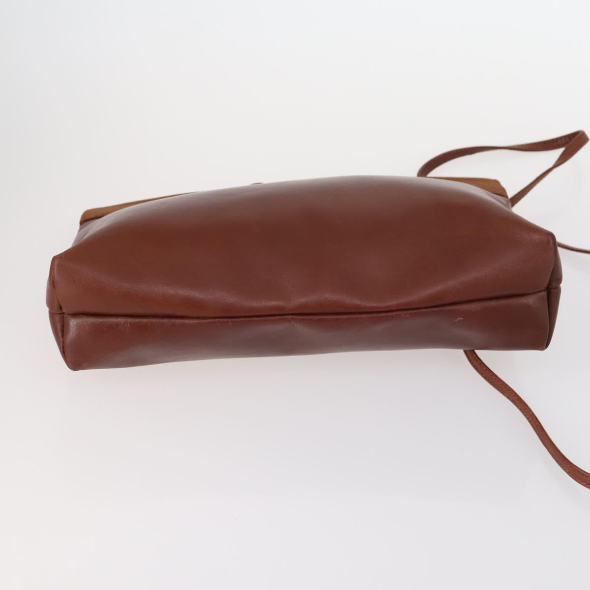 Salvatore Ferragamo Bag Enamel Canvas Leather 7Set Black Brown Auth bs29709