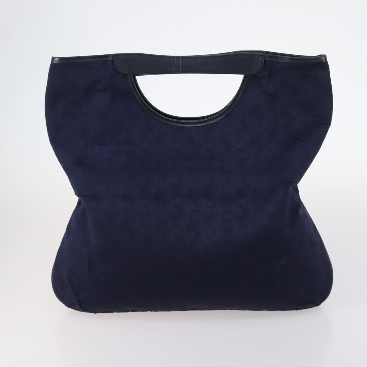CELINE Hand Bag Canvas Nylon PVC 6 Set Brown Navy Green Auth bs29710