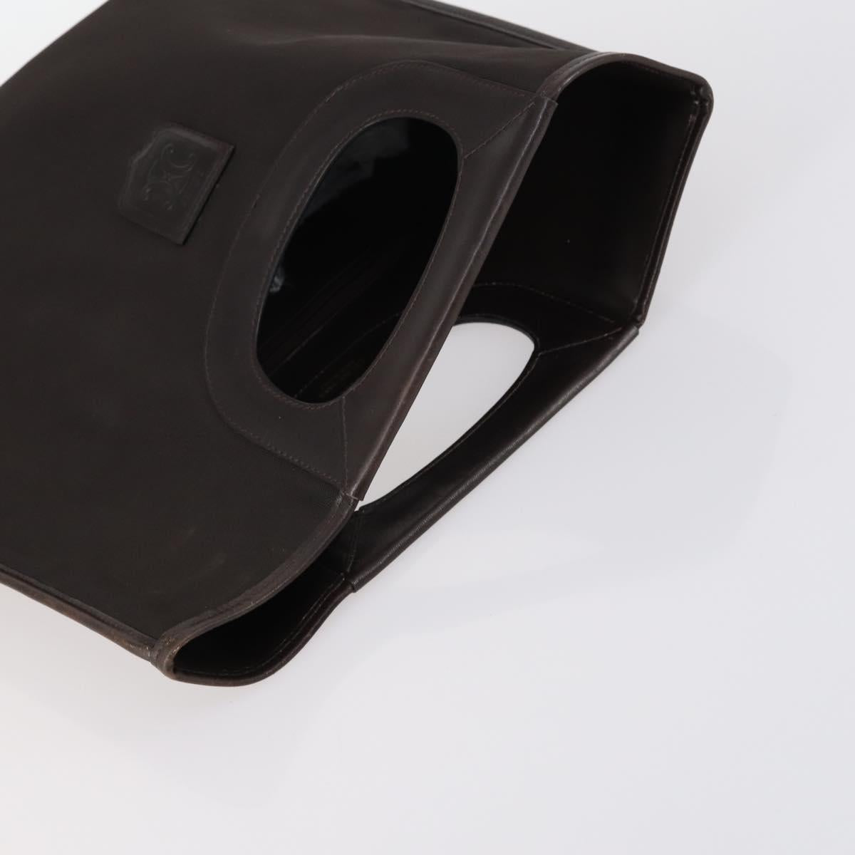 CELINE Hand Bag Canvas Nylon PVC 6Set Brown Navy Green Auth bs29710