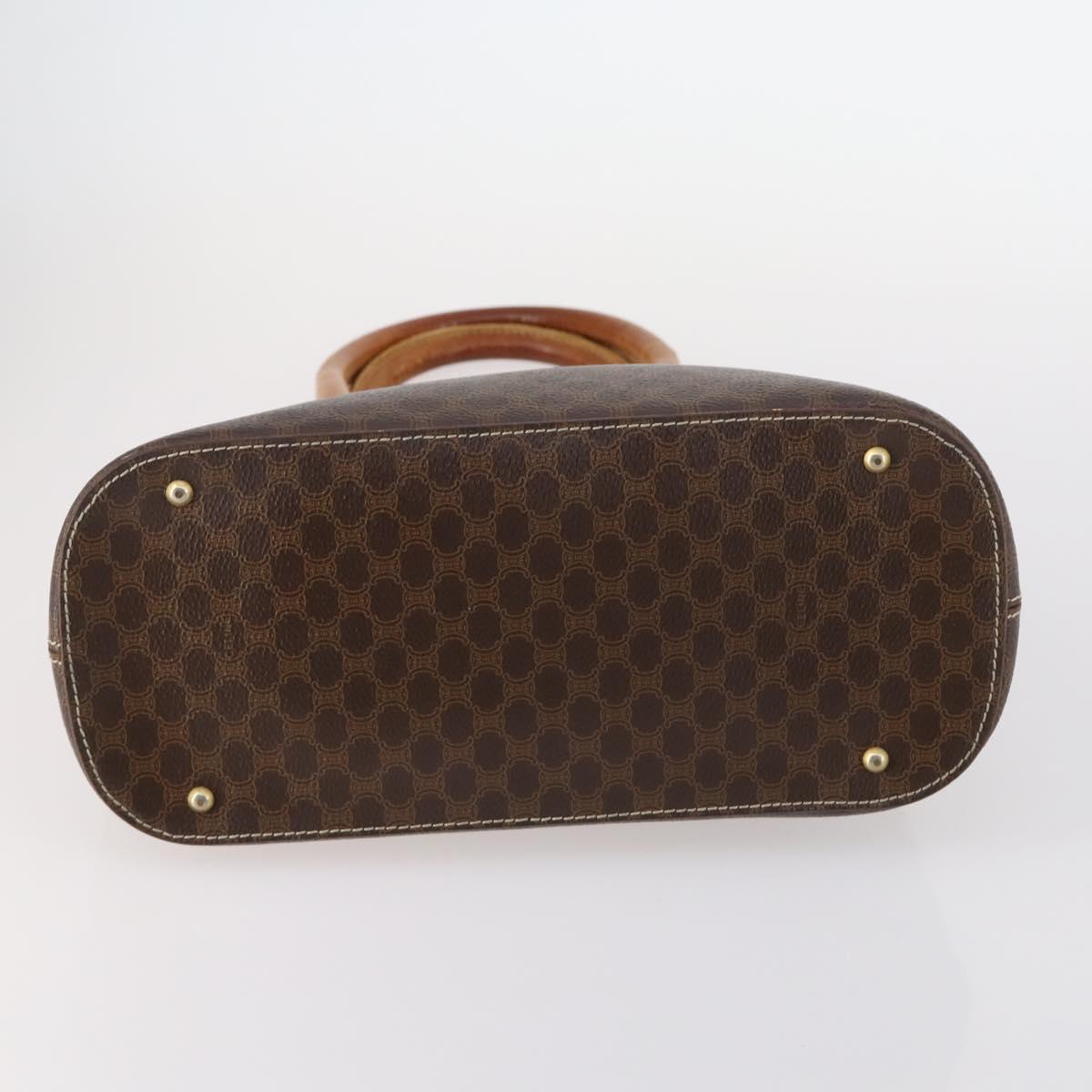 CELINE Hand Bag Canvas Nylon PVC 6 Set Brown Navy Green Auth bs29710