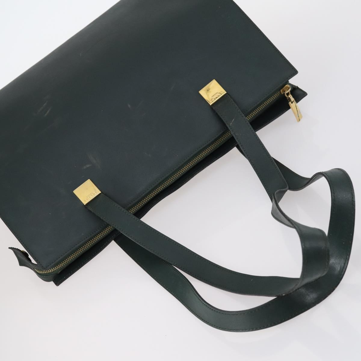 CELINE Hand Bag Canvas Nylon PVC 6 Set Brown Navy Green Auth bs29710
