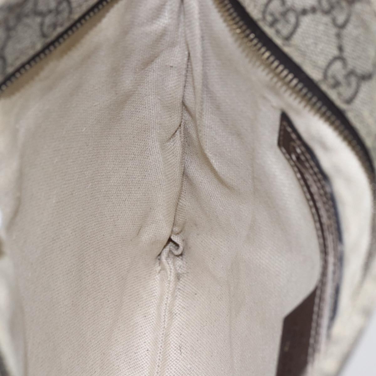 GUCCI GG Supreme Shoulder Bag PVC Beige Gold 295257 Auth bs29716