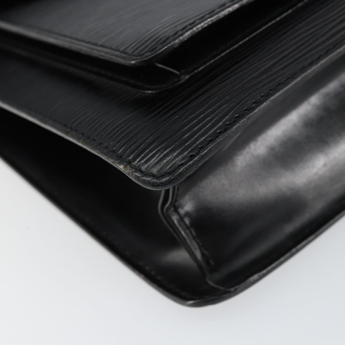 LOUIS VUITTON Epi Monceau 28 Hand Bag Black M52122 LV Auth bs29721