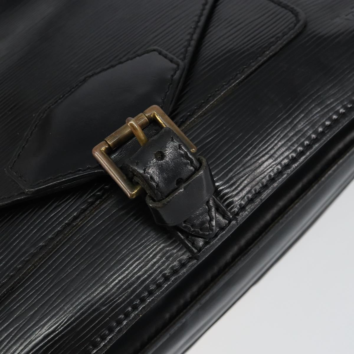 LOUIS VUITTON Epi Biface Clutch Bag Black M52322 LV Auth bs29726