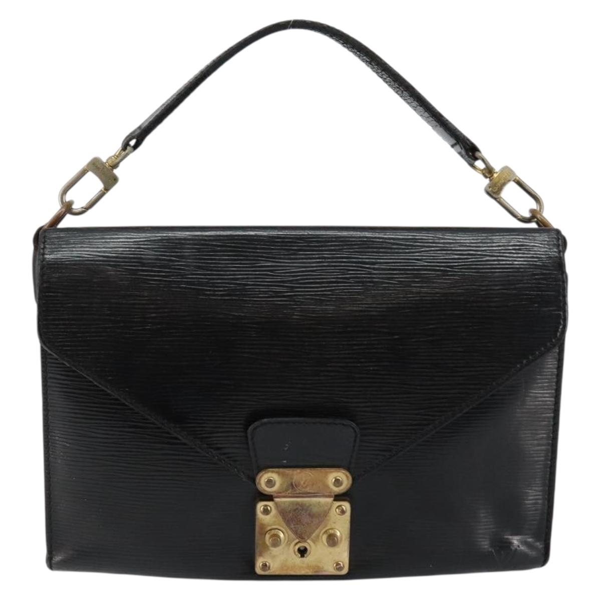 LOUIS VUITTON Epi Biface Clutch Bag Black M52322 LV Auth bs29726