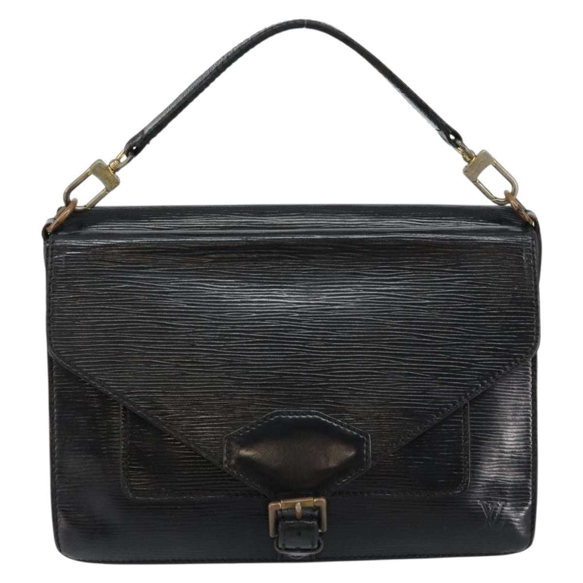 LOUIS VUITTON Epi Biface Clutch Bag Black M52322 LV Auth bs29726