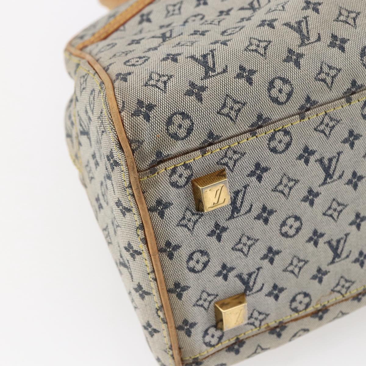 LOUIS VUITTON Monogram Mini Marie Hand Bag Blue M92003 LV Auth bs29728