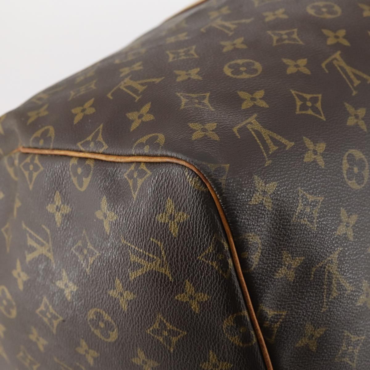 LOUIS VUITTON Monogram Keepall 55 Boston Bag M41424 LV Auth bs29734
