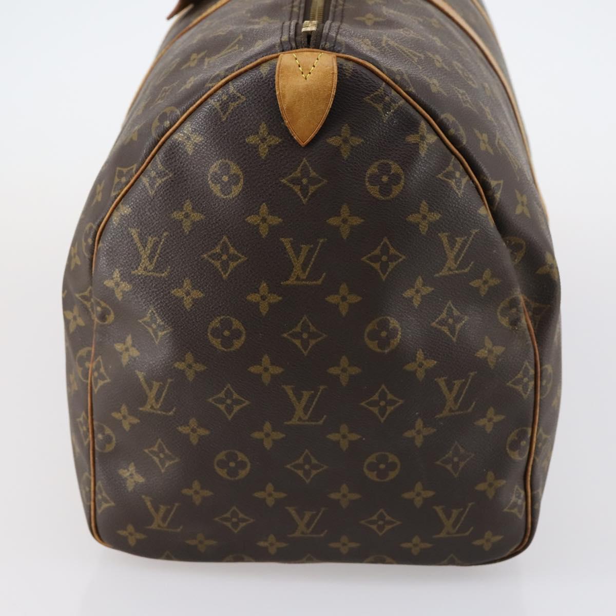 LOUIS VUITTON Monogram Keepall 55 Boston Bag M41424 LV Auth bs29734