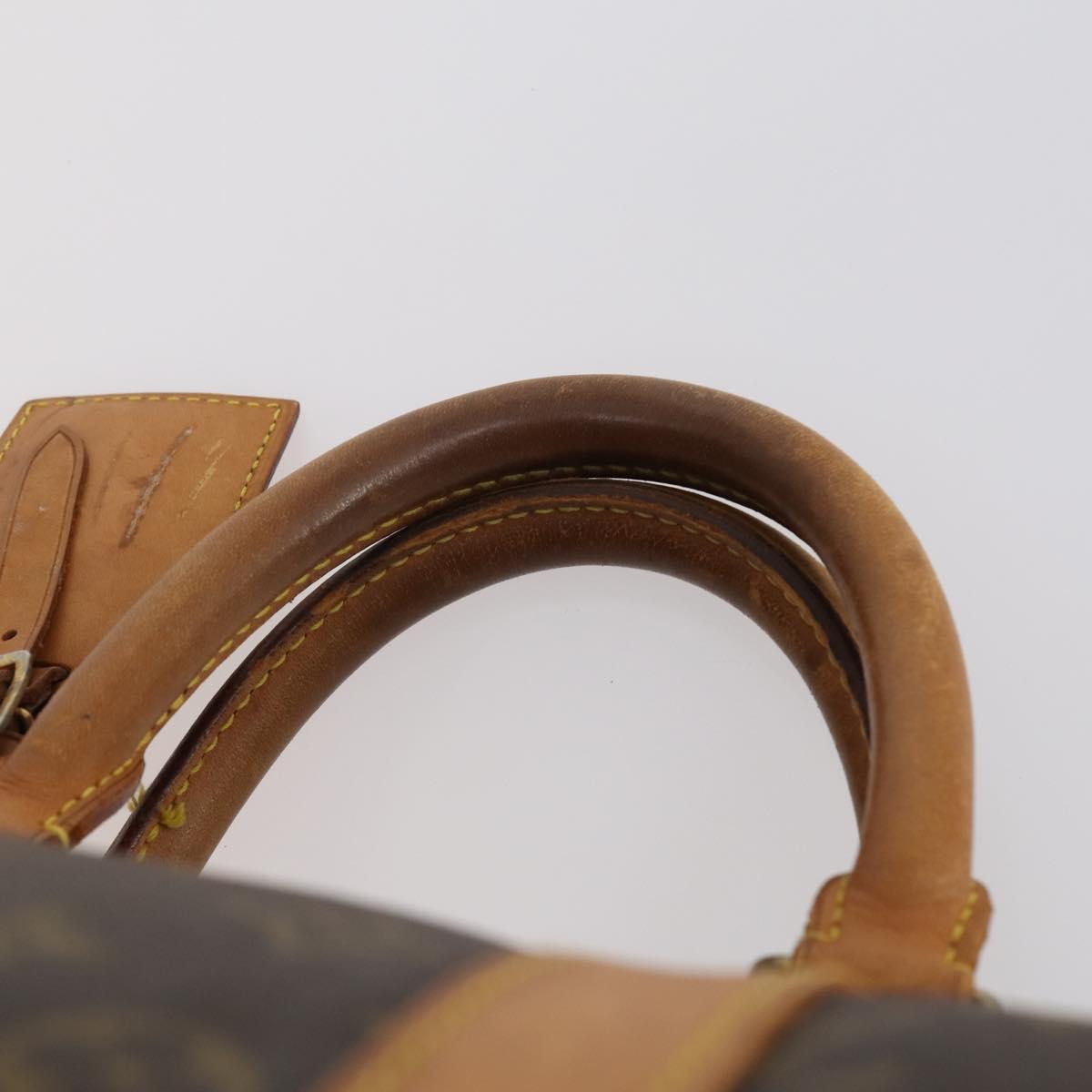 LOUIS VUITTON Monogram Keepall 55 Boston Bag M41424 LV Auth bs29734