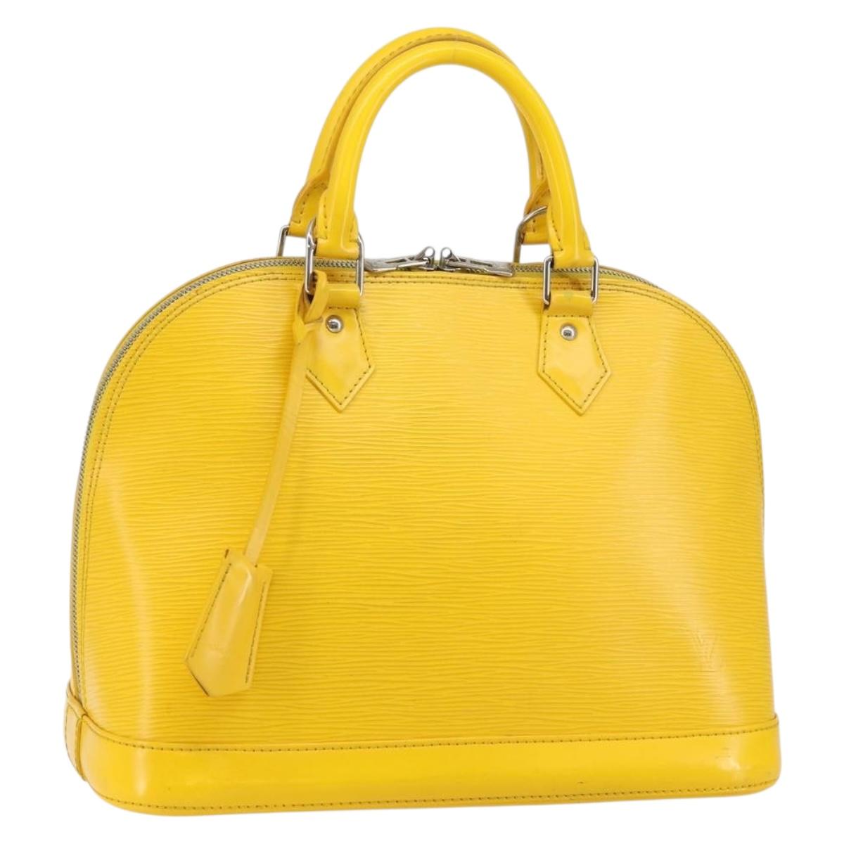LOUIS VUITTON Epi Alma PM Hand Bag Yellow Mimosa M40951 LV Auth bs29736