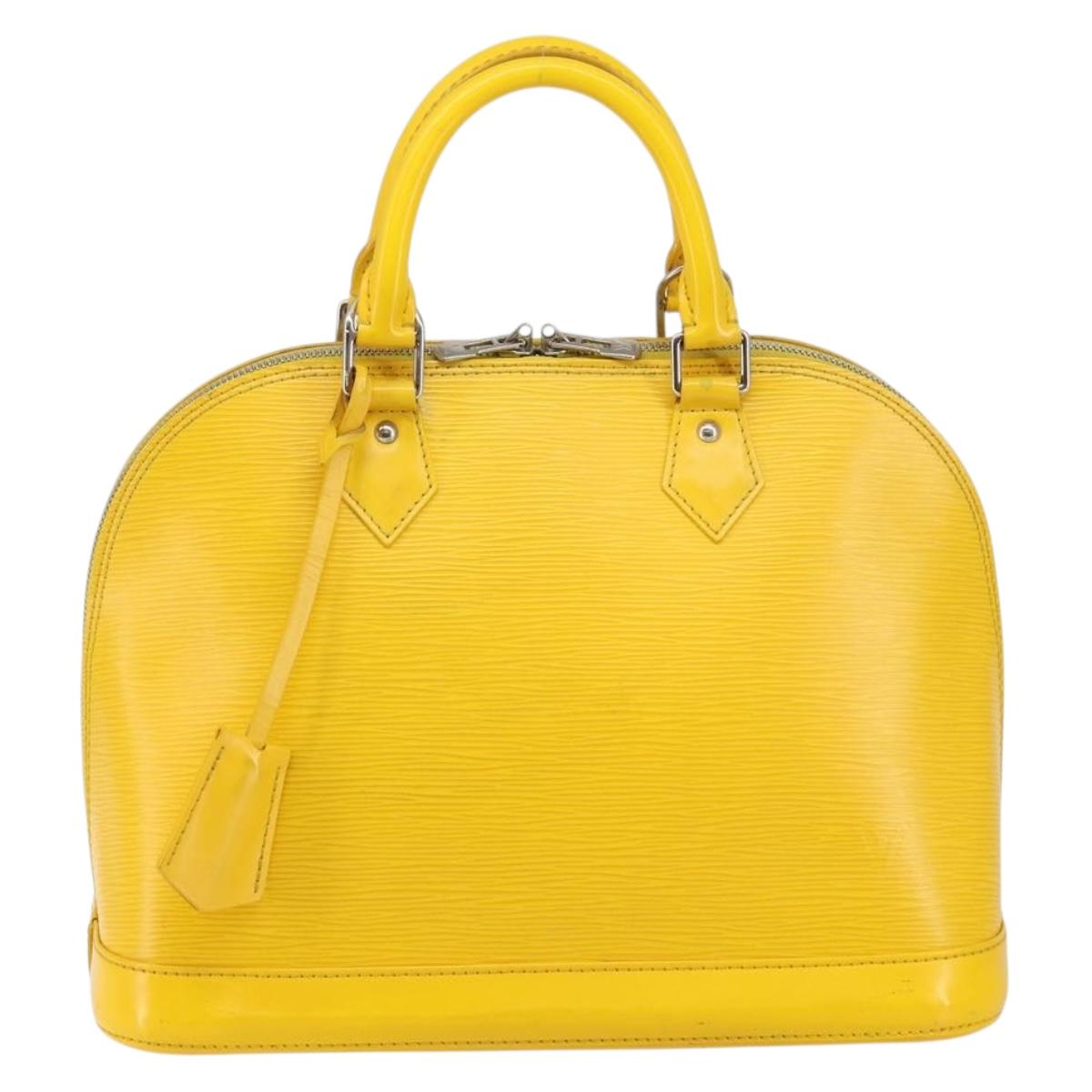 LOUIS VUITTON Epi Alma PM Hand Bag Yellow Mimosa M40951 LV Auth bs29736