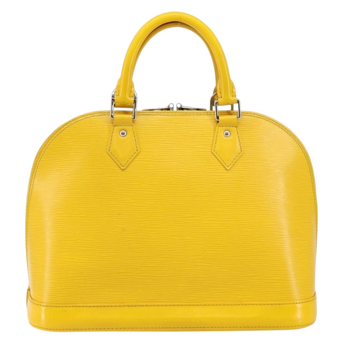 LOUIS VUITTON Epi Alma PM Hand Bag Yellow Mimosa M40951 LV Auth bs29736