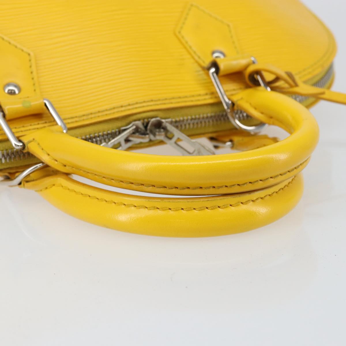 LOUIS VUITTON Epi Alma PM Hand Bag Yellow Mimosa M40951 LV Auth bs29736