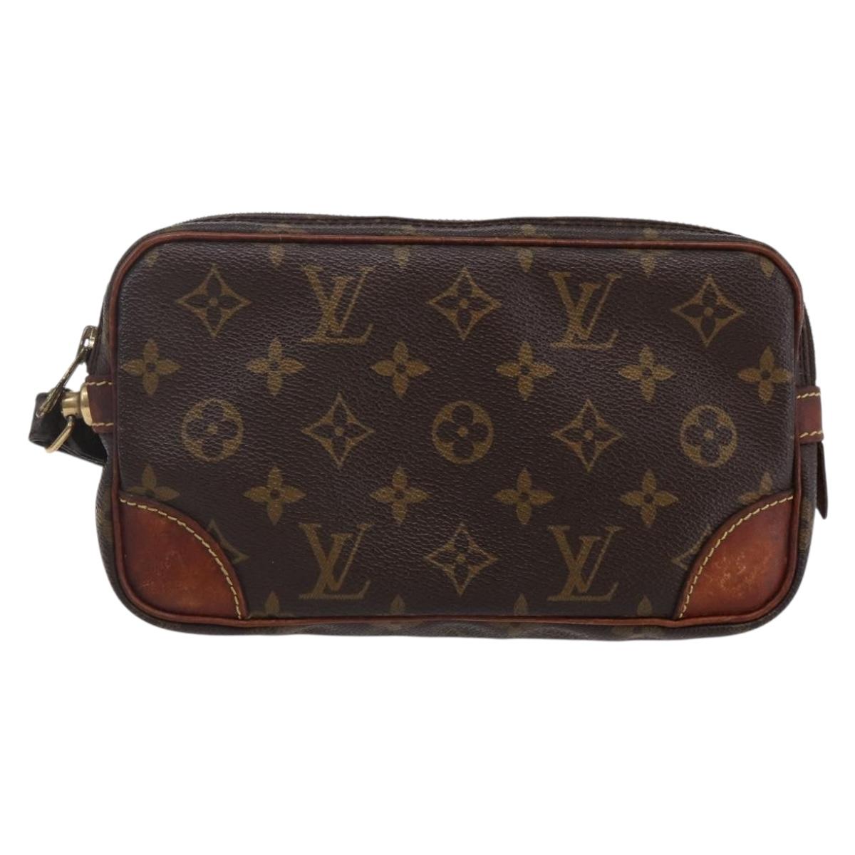 LOUIS VUITTON Monogram Marly Dragonne PM Clutch Bag M51827 LV Auth bs29743
