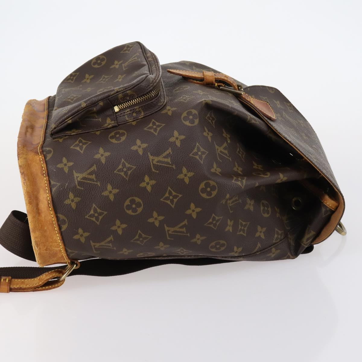 LOUIS VUITTON Monogram Montsouris GM Backpack M51135 LV Auth bs29745