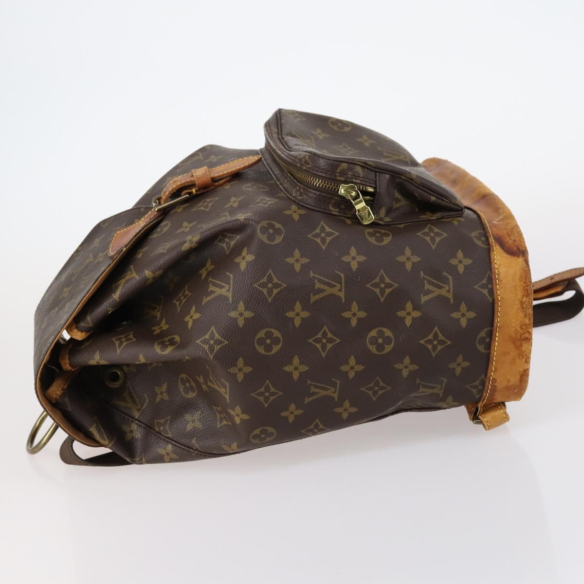 LOUIS VUITTON Monogram Montsouris GM Backpack M51135 LV Auth bs29745