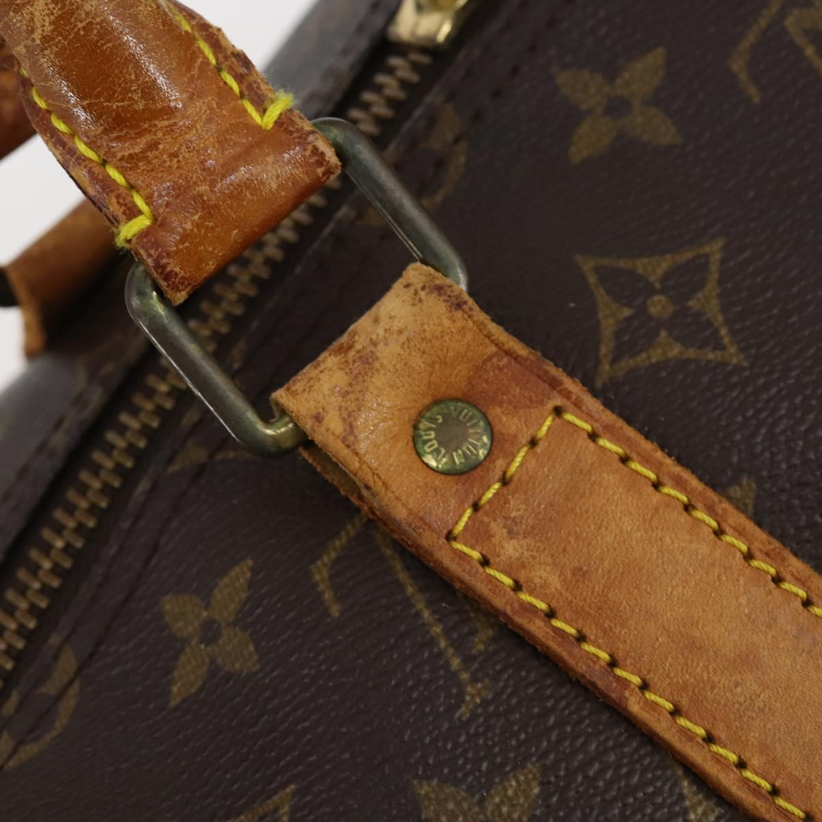 LOUIS VUITTON Monogram Keepall Bandouliere 55 Boston Bag M41414 LV Auth bs29746