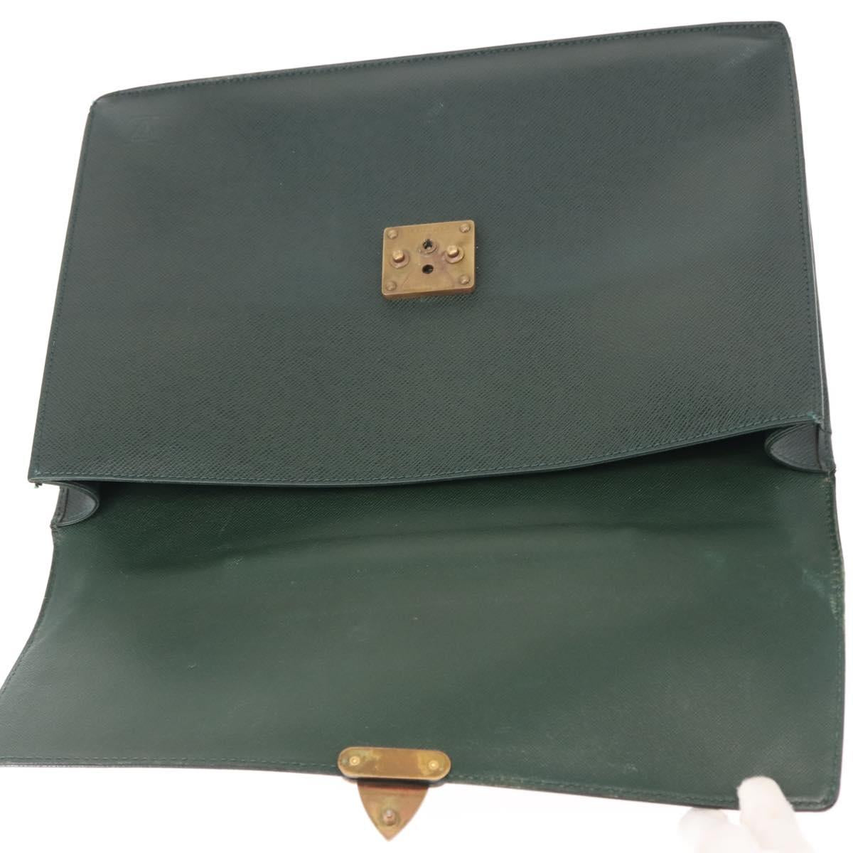 LOUIS VUITTON Taiga ServietteKourad Business Bag Epicea T16786 LV Auth bs29756