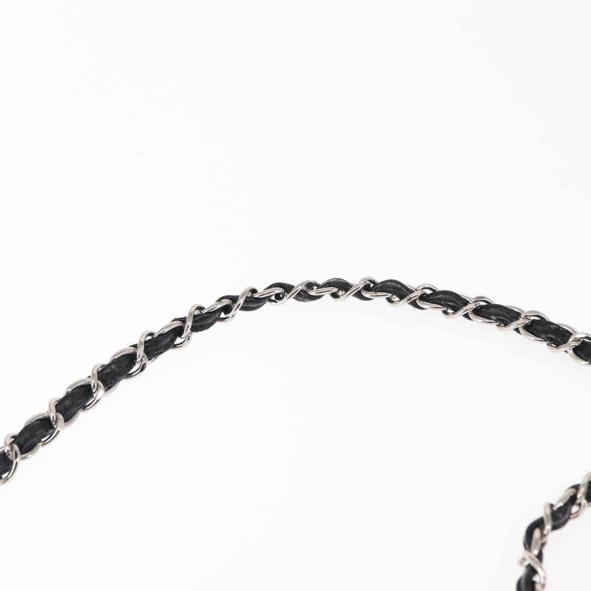 CHANEL Chain Shoulder Bag Patent leather Black Gold CC Auth bs29761