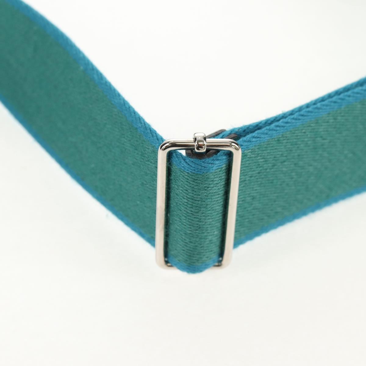 HERMES Evelyn 3 GM Shoulder Bag Leather Green Auth bs29763A