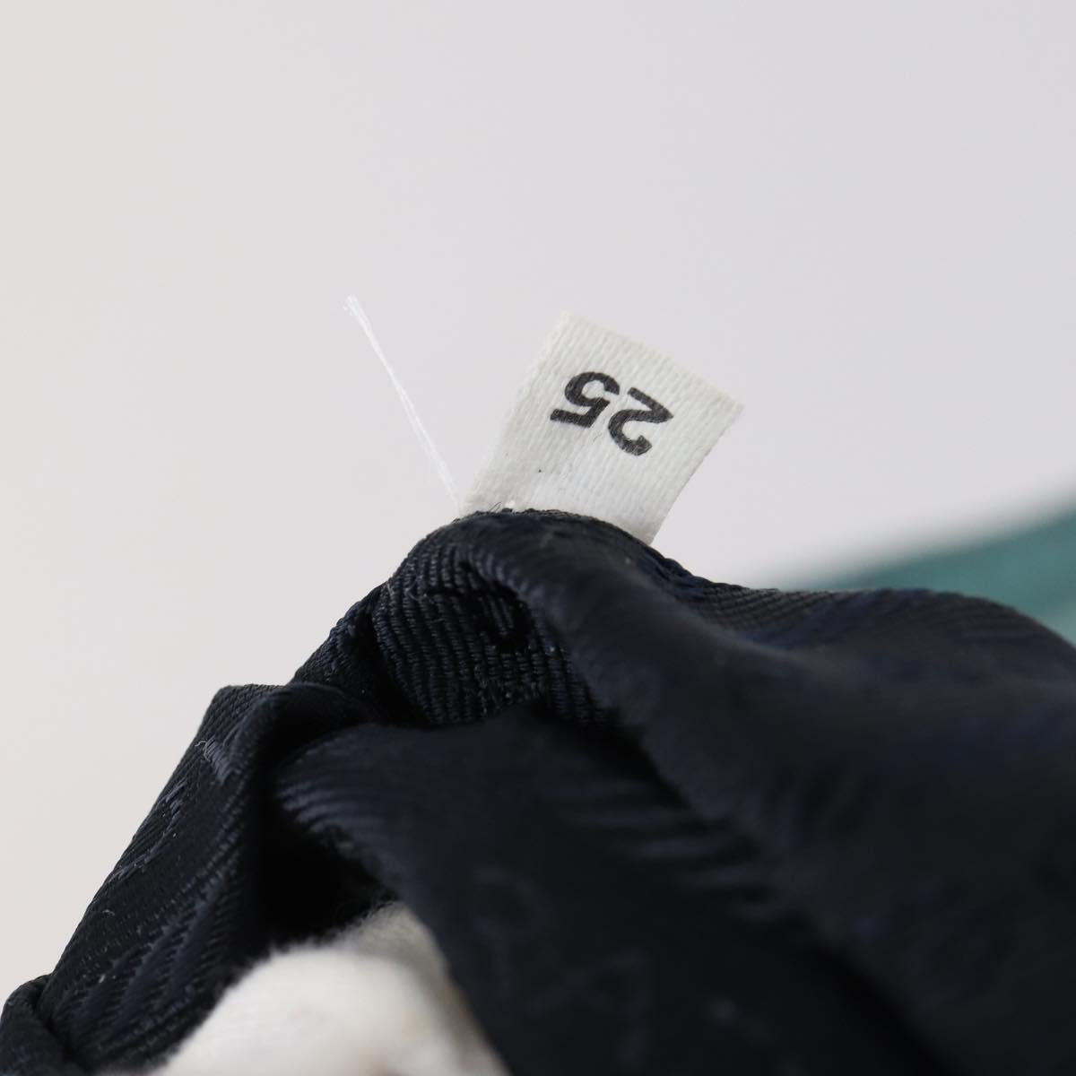 PRADA Shoulder Bag Nylon Green Silver Auth bs29768