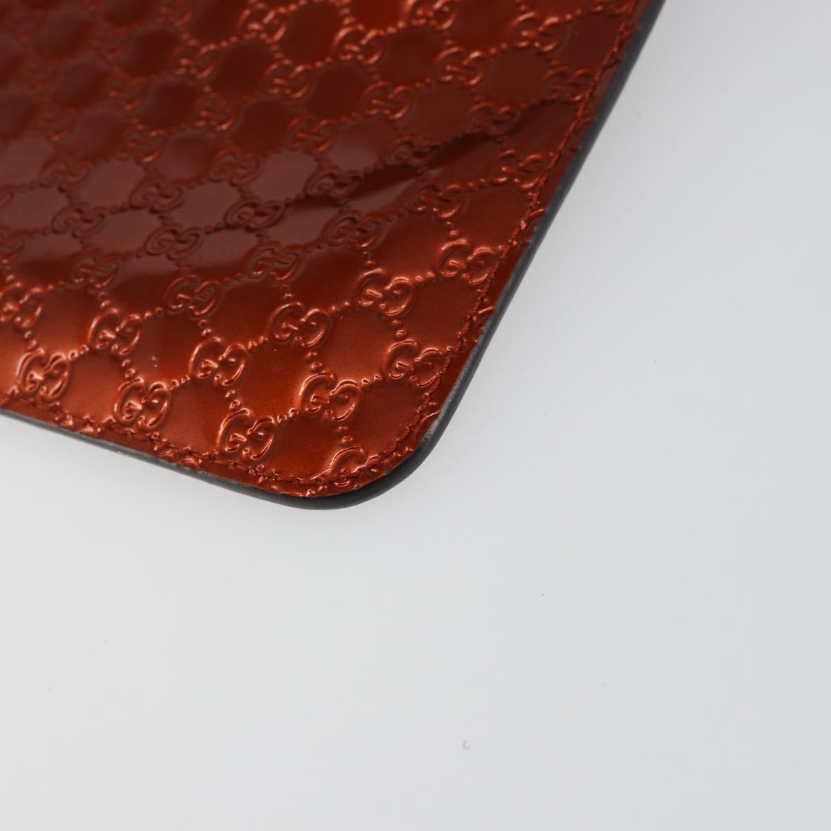 GUCCI Micro GG Canvas iPad Case Enamel Bronze 256575 Auth bs29775