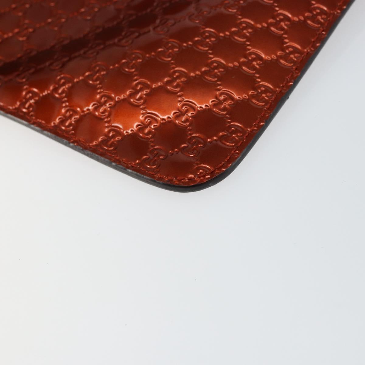 GUCCI Micro GG Canvas iPad Case Enamel Bronze 256575 Auth bs29775