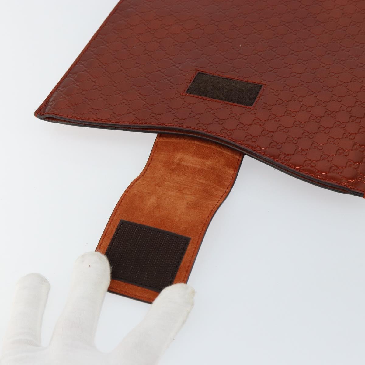 GUCCI Micro GG Canvas iPad Case Enamel Bronze 256575 Auth bs29775