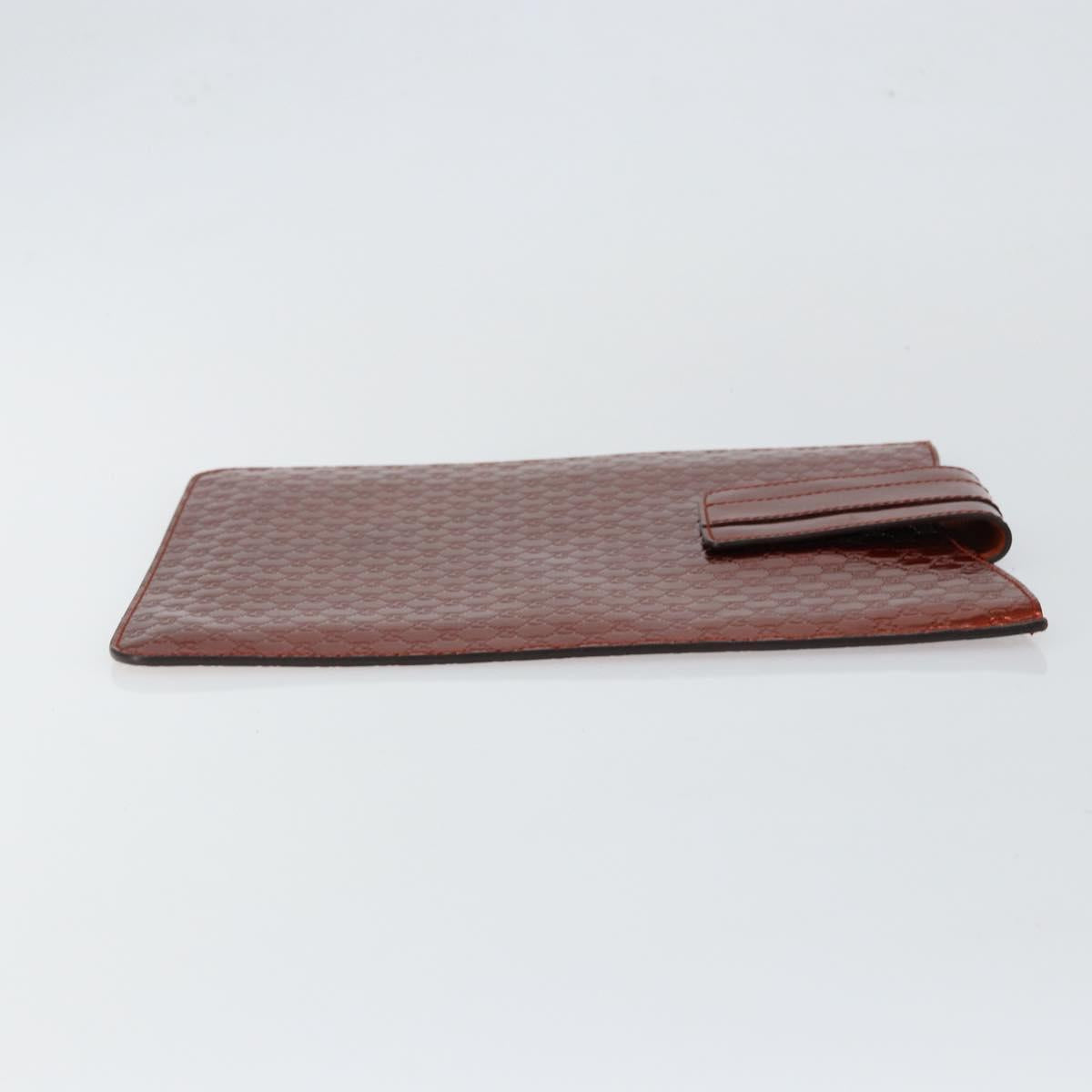 GUCCI Micro GG Canvas iPad Case Enamel Bronze 256575 Auth bs29775